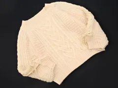 INGNI イング レースアップ ボリュームスリーブ ニット セーター sizeM/アイボリー ◇■ レディース