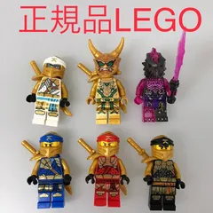 正規品 中古 LEGO レゴ ニンジャゴー  ミニフィグ　6個　まとめ売り　おまけ付き NP-697 ※NINJAGO　忍者　オニロイド　ゴールデン　コール　ゼン　カイ　ジェイ　他 361
