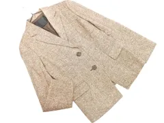 UNTITLED アンタイトル ツイード テーラード ジャケット size2/茶 ◇■ レディース
