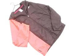 adidas アディダス 切替 ジップアップ パーカー sizeL/ブラウンxピンク ◇■ レディース