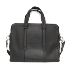 サルヴァトーレ・フェラガモ(Salvatore Ferragamo) ガンチーニ FZ-24 0870 メンズ レザー ブリーフケース,ショルダーバッグ ブラック