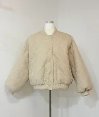 ZARA キルティング アウター ベージュ L