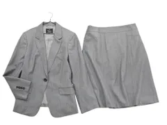 23区 ストライプ セットアップ ジャケット スカート スーツ size44/グレー ■■ レディース