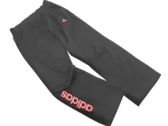 adidas アディダス ロゴ プリント トラック パンツ sizeS/黒 ■■ レディース
