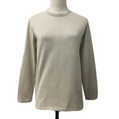 ユナイテッドアローズ A DAY IN THE LIFE UNITED ARROWS Tシャツ ロンT カットソー プルオーバー クルーネック 無地 長袖 ベージュ