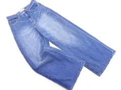 green label relaxing グリーンレーベルリラクシング ユナイテッドアローズ ワイド デニムパンツ size36/青 ■■ レディース