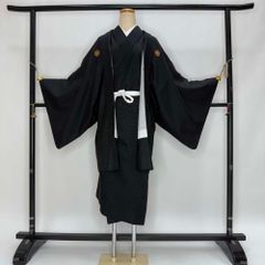 成人式 舞台衣装に 男性用 紋付羽織袴セット 黒 金 菱文様 NO3 - メルカリ