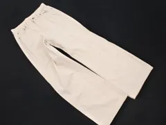 green label relaxing グリーンレーベルリラクシング ユナイテッドアローズ ワイドストレート デニムパンツ size38/オフホワイト ■■ レディース
