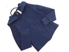 adidas アディダス ジップアップ パーカー sizeS/紺 ◇■ メンズ