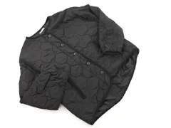 URBAN RESEARCH アーバンリサーチ ノーカラー キルティング ジャケット sizeF/黒 ◇■ レディース
