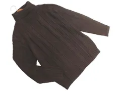 a day in the life アデイインザライフ ユナイテッドアローズ ケーブル編み タートルネック ニット セーター 茶 ◇■ レディース