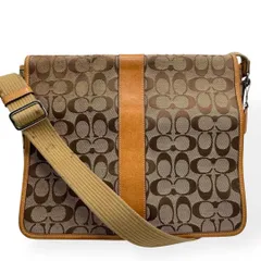 良品　COACH　コーチ　シグネチャー　ショルダーバッグ　メッセンジャーバッグ