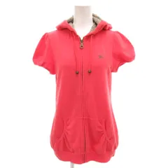 バーバリーブルーレーベル BURBERRY BLUE LABEL Y2K 半袖 パーカー フーディー 38 ピンク ノバチェック IBO82 /FF