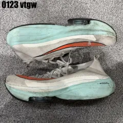 ナイキ アルファフライ ネクスト% 白 青 オレンジ ランニングシューズ