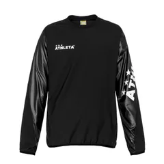 【 アスレタ ATHLETA 】 ジュニア ピステシャツ グラフィックピステシャツ 02372J 70BLK 90NVY 29FYE サッカー フットサル ウェア ピステ トレーニングウェア ネイビー 130