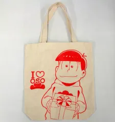 【中古】バッグ(キャラクター) [単品] おそ松 ポケット付描き下ろしトートバッグ 「おそ松さん」 famima.com限定