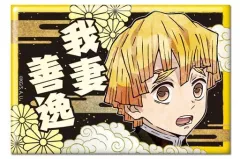 【中古】バッジ・ピンズ(キャラクター) 06.我妻善逸B ホログラム缶バッジ 「鬼滅の刃」