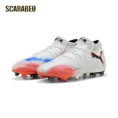 PUMA プーマ フューチャー 8 アルティメット FG/AG [UNTAMED PACK] サッカースパイク 天然芝・人工芝用 25AW ホワイト×ブラック×レッド 108581-01 28.0