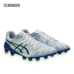 asics アシックス DS LIGHT ACROS 3 ホワイト/アシックスブルー 1101A070-105 サッカースパイク 土 人工芝 天然芝対応 1101a070-105 23.5