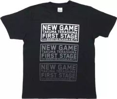 [중고] 티셔츠 (남성 아이돌) 테라지마 타쿠 아츠 NEW GAME 로고 티셔츠 블랙 S 사이즈 [TAKUMA TERASHIMA NEW GAME -FIRST STAGE-]