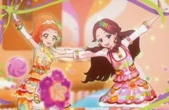 【中古】バッジ・ピンズ あまふわ☆なでしこ 「アイカツ!メモリアルステージ ～輝きのユニットカップ～ ふたりでユニット!缶バッジ」 劇場グッズ