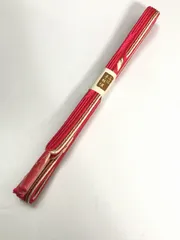 未使用品 帯締め 正絹 ピンク地に矢羽根文様