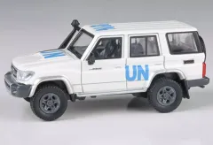 【中古】ミニカー 1/64 トヨタ ランドクルーザー LC76 2014 United Nations LHD [PA-55319]