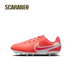 ナイキ ジュニア ティエンポ レジェンド 10 アカデミー HG ホットラバ×ホワイト dv4349-800 サッカースパイク 軽量 フィット感 土 人工芝 天然芝 メンズ サッカースパイク人気  スポーツ アパレル 22.5