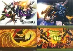 【中古】デスクマット 全4種セット ビジュアルマット 「一番くじ モンスターハンター4G」 H賞