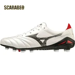 ミズノ サッカー スパイク モレリア ネオ 4 ジャパン ( ホワイト × ブラック )  ユニセックス P1GA233009 MORELIA NEO IV JAPAN MIZUNO - 24.5
