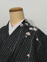 有松絞り 浴衣 流水と花 うっすらシミあり 中古美品 - メルカリ