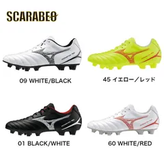 【大きいサイズあり】ミズノ サッカースパイク モナルシーダNEO III SELECT 固定式 ワイドフィット ゼログライドインソール 天然芝 土 人工芝対応 メンズ 3E相当 軽量モデル p1ga2425 60 WHITE/RED 27.5