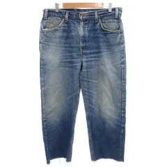 リーバイス Levi's ヴィンテージ 90s 505 デニムパンツ ジーンズ W36L34 ボタン裏855 ストレート カットオフ オレンジタブ インディゴブルー USA製 /GV