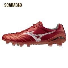 【大きいサイズあり】ミズノ モナルシーダNEO III ELITE サッカースパイク 天然皮革 軽量 固定式 土 人工芝 天然芝対応 ルビーレッド 2E 2025年秋冬モデル p1ga252060 23.0