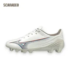 ミズノ サッカースパイク ジュニア ミズノアルファ セレクト JR P1GB236509 ホワイト 土 人工芝 天然芝対応 軽量 MIZUNO p1gb236509 23.5