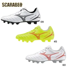 モナルシーダ NEO III SELECT Jr サッカースパイク ジュニア 土 人工芝 天然芝対応 ミズノ MONARCIDA 軽量 幅広 3E ゼログライドインソール p1gb2425 09:ホワイト×ブラック 20.0