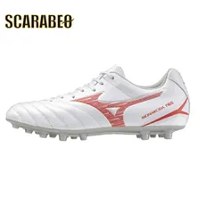 ミズノ モナルシーダネオ 3 SELECT MG 子供用 サッカースパイク mizuno P1GB242660 60：ホワイト×レッド 21.5