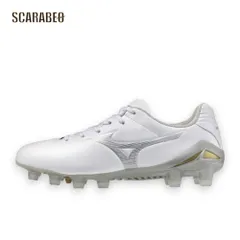 ミズノ MIZUNO モナルシーダNEO III PRO Jr サッカースパイク ジュニア 2E 軽量 モレリアネオ魂 ノンステッチ人工皮革 天然芝・土・人工芝対応 固定式 ゼログライドライトインソール p1gb262004 24.5