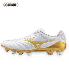 ミズノ MIZUNO モナルシーダ NEO III PRO MIX 取替式 サッカースパイク 天然芝 土 人工芝 対応 マイクロファイバー ゼログライドライト インソール 軽量 2E ホワイト×ゴールド p1gc262250 26.5