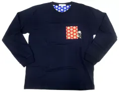 【中古】Tシャツ ひみつ道具「タイムふろしき」ジャイアン 長袖Tシャツ ネイビー Sサイズ 「ドラえもん×graniph(グラニフ)」