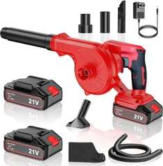 ブロワー　コードレスブロワー　箱潰れブロワー 強力 掃除 洗車 ブロアー 充電式 大容量バッテリー2個搭載 風量調整