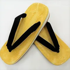 新品 男物 ウレタン雪駄 25.0センチ/27.0センチ 2サイズ 畳風表に黒ベルベットの鼻緒