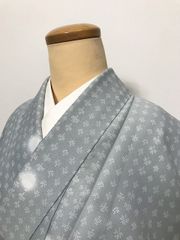 秀品 本場筑前博多織 正絹 単衣 身丈156cm 裄丈66cm 切子柄 - メルカリ