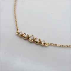 4℃ ◆K18PG 5P ダイヤ ブレスレット ピンクゴールド 【ブレスレット/バングル/アンクル/アクセサリー】 ブランド【中古】 