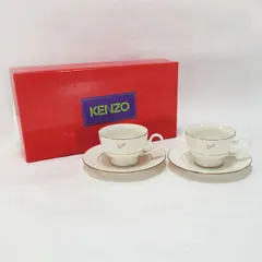 KENZO / ケンゾー ◆【洋食器】ケンゾー/モザイック ペアカップ&ソーサー KZ5231 すまい 雑貨 ギフト ギフト【中古】 