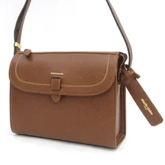 marie claire / マリークレール ◆ショルダーバッグ/かぶせ/レザー/ブラウン 【バッグ/バック/BAG/鞄/カバン】 レディースファッション【中古】 