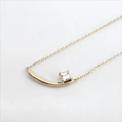 ete ◆K10PG デザインネックレス 透明石 【ネックレス/ペンダント/トップ/アクセサリー】 ブランド【中古】 
