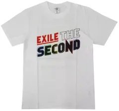 【中古】衣類 EXILE THE SECOND ロゴTシャツ ホワイト Mサイズ 「EXILE THE SECOND PERFECT LIVE 2012-2020」