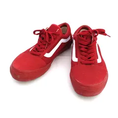 VANS / バンズ ◆オールドスクール/ローカットスニーカー/レッド/サイズ26cm V36CF M.LOGO 【メンズ/MEN/男性/ボーイズ/紳士】【靴/クツ/シューズ/SHOES】 メンズファッション【中古】 
