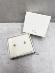 ete エテ オパール フルーレット ピアス ゴールド×ブルー ■■◎レディース
